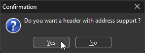 Address support