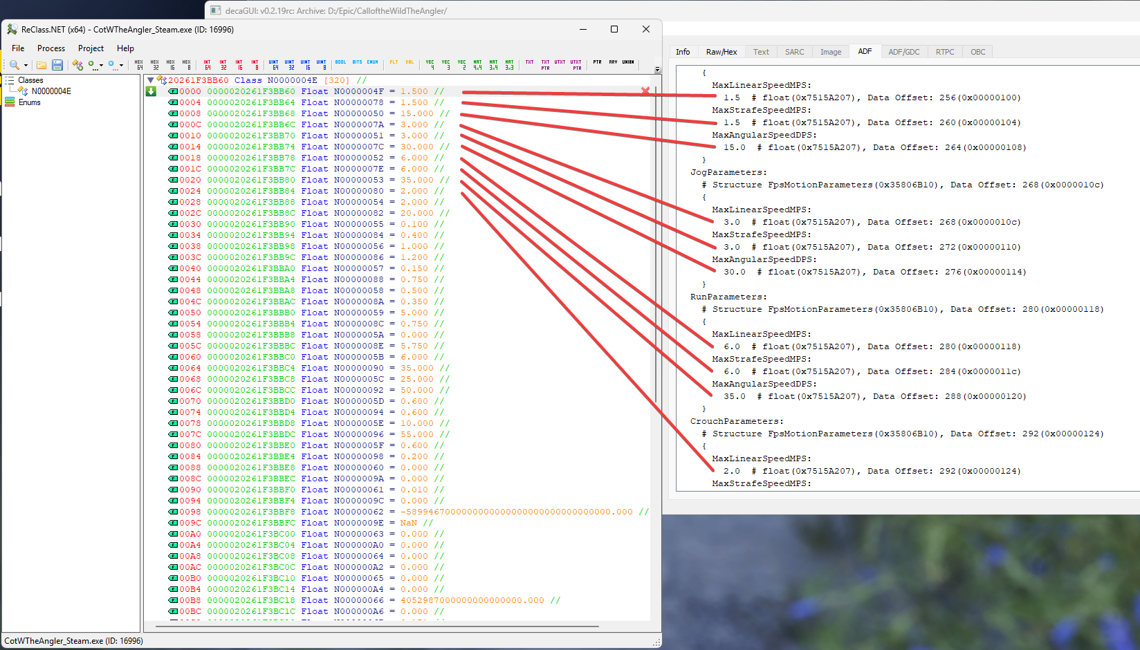 ReClass.NET vue finale